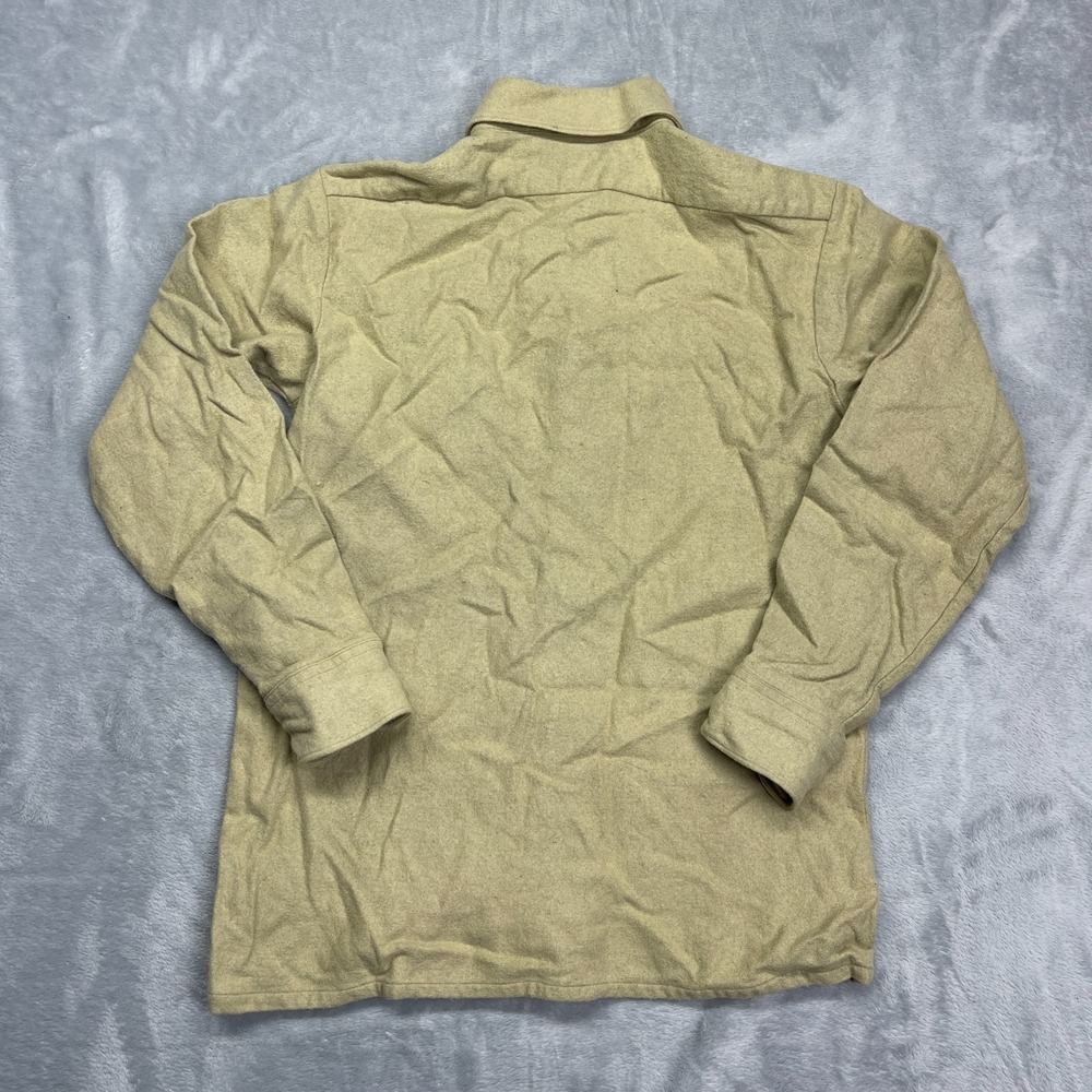 XiuPiao Flannel Shirt Mens Small Green Long Sleeve Collared Casual Button Up - Picture 2 of 5